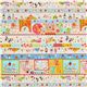 Japanese Cosmo fabric cute circus animals 3