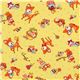 Japanese Cosmo fabric deer squirrel bunny yellow 2