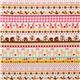 Japanese Cosmo fabric lama squirrel flower pink 2