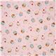 Japanese Kokka gauze fabric pink cupcakes 2