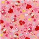 Japanese fabric Cosmo ice cream glitter stars pink 2