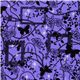 Japanese fabric purple roses chains crosses glitter 1