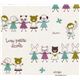 Kokka fabric animal kids children animals Kokka Stoff Tierkinder Tiere