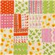 Kokka fabric with squares flowers dots by Heather Ross 1