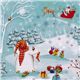 Michael Miller Christmas fabric snowman sleigh 1