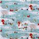 Michael Miller Christmas fabric snowman sleigh 2
