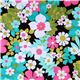 Michael Miller fabric Alice multicolored flowers 2