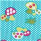 Michael Miller fabric Caribe Retro Mushrooms toadstools 2