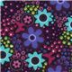 Michael Miller fabric Daisy Sprinkles purple flowers 1