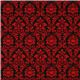 Michael Miller fabric Dandy Damask black-red 2