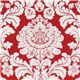Michael Miller fabric Delovely Damask red-white 1