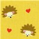 Michael Miller fabric Gold Hedgehog Heaven hearts 1