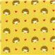Michael Miller fabric Gold Hedgehog Heaven hearts 2