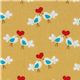 Michael Miller fabric Gold Lovebirds birdies 1