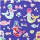 Michael Miller Stoff Mermaid Friends Meerjungfrau Fisch 3