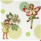 Michael Miller fabric Morning Dots green flower fairy 1