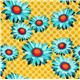 Michael Miller fabric Mustard Daisy Dot by Patty Young 2