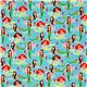 Michael Miller fabric Sea Beauties mermaid fish 2