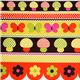 Michael Miller fabric Spice Mushroom Border toadstool 1