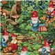 Michael Miller Stoff Very Berry Gnomes Zwerge 1
