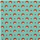 Michael Miller fabric aqua Hedgehog Heaven hearts 2