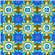 Michael Miller fabric blue Ground Cover plants 1