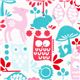 Michael Miller fabric forest life pink owl deer rabbit 1