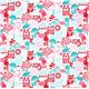 Michael Miller fabric forest life pink owl deer rabbit 2