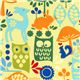 Michael Miller fabric forest life with owl deer rabbit 1