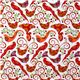 Michael Miller fabric orange Pretty Bird doves 2