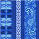 Michael Miller fabric pale blue dragonflies & ornaments 1