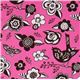 Michael Miller fabric pink Woodcut Garden Paula Prass 2