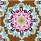 Michael Miller fabric toffee brown Emmaline mandala 1