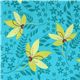 Michael Miller fabric turq Pretty Flowers Patty Young 1