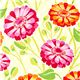 Michael Miller fabric with big flowers green by Patty Young 1