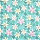 Michael Miller fabric with lily flower turquoise Patty Young 2
