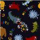 Michael Miller fabric with monsters dots 1