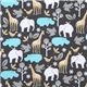 Michael Miller flannel fabric Zoology zoo animal pastel 2