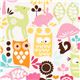 Michael Miller flannel fabric forest life yellow owl deer 1