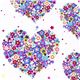 Michael Miller flower fabric colourful heart florets 1