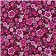 Michael Miller Blumen Stoff pink-rote Blten Sylvia 2