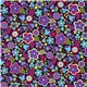 Michael Miller flower fabric turquoise-pink blossom 2