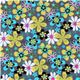 Michael Miller gray fabric Far Out Floral flowers 2