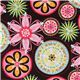 Michael Miller knit fabric Carnival Bloom flowers 1