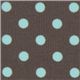 Michael Miller laminate fabric Dumb Dot turquoise dots Fabric by ...