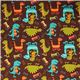Michael Miller premium laminate fabric Dino Dudes 2