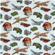 Michael Miller retro fabric Way to Go with car airplane 2
