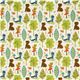 Riley Blake animal fabric with owl racoon bear tree 2