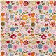 Riley Blake flannel fabric with flowers heart leaf 2
