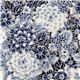 Robert Kaufman fabric with blue flowers from the USA 1